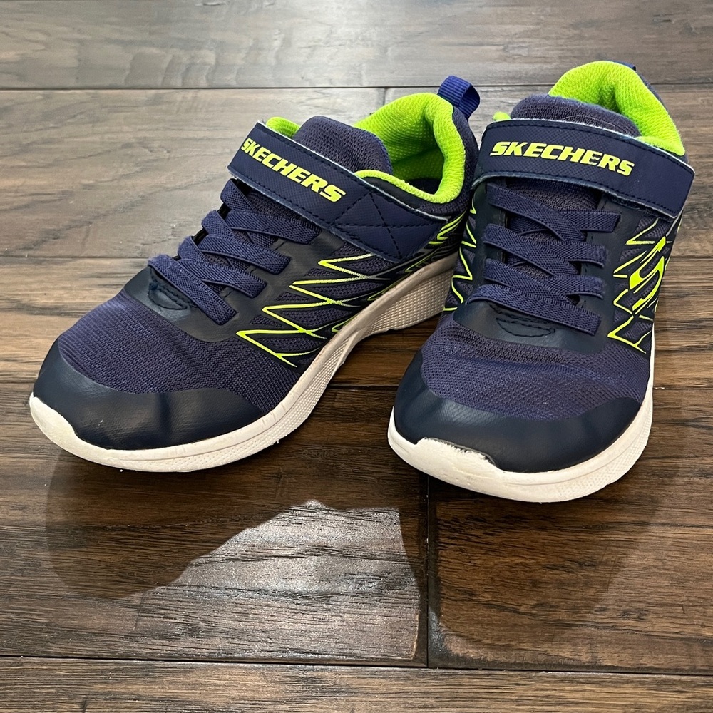 Skechers Kids' Sneakers in Navy and Lime